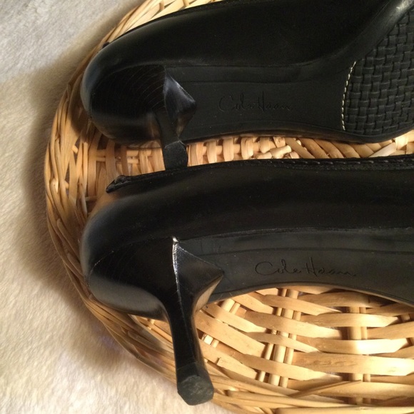 Cole Haan  Black Square Toe Heels - Picture 8 of 10